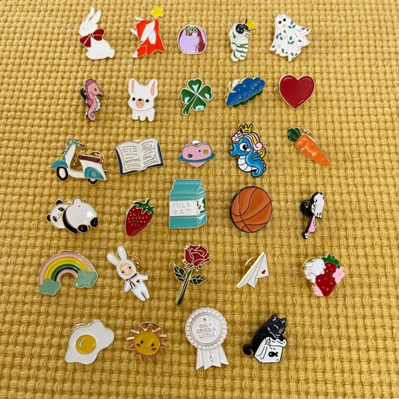 Only Cried A Little | YAY | White Enamel Pin | Fanny Pack Pin | Backpack Pin - Picture 7 of 7
